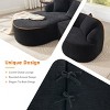98.8" L-Shaped Chenille Sectional Sofa, 3-Seater Modular Couch with Curved Chaise, No Assembly for Living Room Apartment-3irtyhousy - 3 of 4
