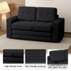 Bosmiller Pull Out Loveseat Boneless Couch,Sleeper Sofa, Folding Couch Bed with Pillow for Living Room Bedroom - 4 of 4