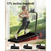 4-in-1 Walking Pad with 15% Incline, Portable Under Desk Treadmill, Foldable Treadmills for Home and Office, 2.5 HP Quiet Walking Pad Treadmill - 3 of 4