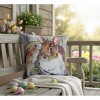 Manual Woodworkers & Weavers Romantic Bunny Accent Pillow – 18" Climaweave Springtime Style - 3 of 3