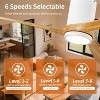 Wanze of Ocean 60 in. 3-Blade Indoor Flush Mount Ceiling Fan with Remote Control and Light, Dimmable, Quiet Reversible DC Motor - 3 of 4