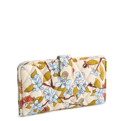 Vera Bradley Women's Outlet Cotton Medium Essential Tab Wallet