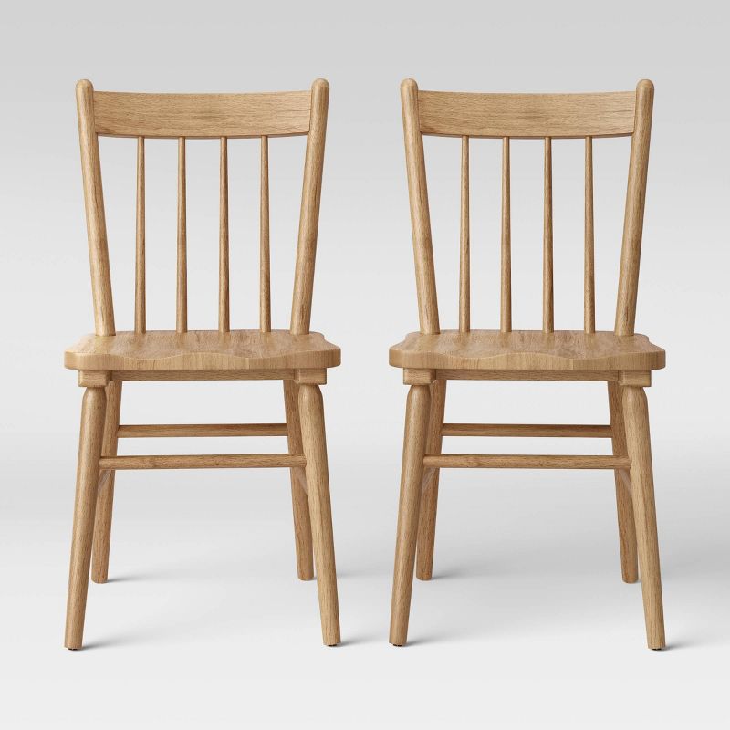 Set of 2 Hassell Wood Dining Chair - Threshold™, 1 of 13