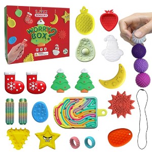 Advent Calendar Sensory Toy Christmas Countdown Gift Box - 24 Day Anxiety Relief Box for Adult Men and Teen Boys - 2025 Christmas Surprise Gift - 1 of 4