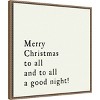 Amanti Art 22"x22" Merry Christmas To All by Amanti Art Portfolio Canvas Wall Art - 2 of 4