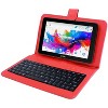 LINSAY 7" Tablet 128GB Storage Bundle with Red Keyboard Case and Backpack Android 15 - 3 of 4