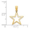 Black Bow Jewelry 14k Yellow Gold 15mm Polished Cutout Star Pendant - 4 of 4