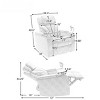 Fontoi Accent Chairs, Recliner Chair with Hidden Arm Storage and Convenient Cup Holder, Brown, 38"*40.6"*34.5" - 2 of 4