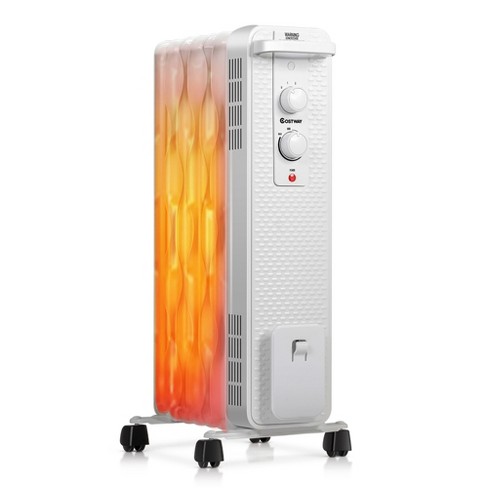 zingen Uit speelgoed Costway 1500w Oil-filled Heater Portable Radiator Space Heater W/  Adjustable Thermostat White : Target
