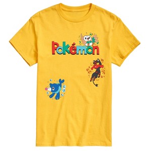 Men's - Pokémon - Rowlet, Litten, Popplio Short Sleeve Graphic T-Shirt - 1 of 4