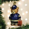 Old World Christmas Blown Glass Ornament for Christmas Tree, EMT Teddy Bear - 2 of 4