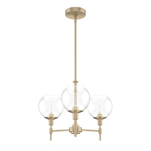 Xidane 19" 3-Light Chandelier, Metal, Alturas Gold Finish, Indoor Lighting - 1 of 1