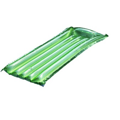 Swim Central 72-Inch Inflatable Green Water Sports and Reflective Suntanner Pool Air Mattress