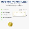 Avery Labels, 1" x 2-5/8", Gold-White Christmas Trees, Matte, 160ct - 2 of 4
