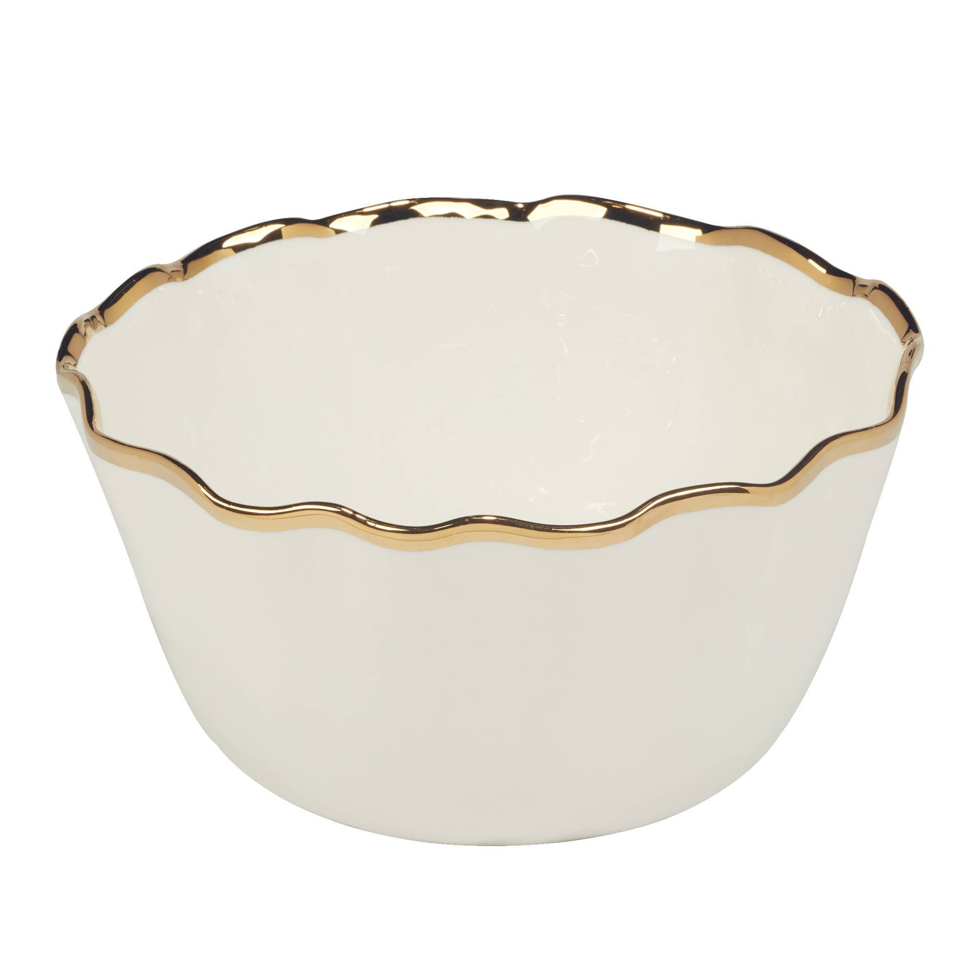 Certified International 144oz Regency Deep Bowl Gold