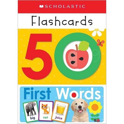 50 First Words Flashcards -  (Scholastic Early Learners) (Paperback)