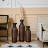 Infurnic Decorative Vases Set of 3 Classic and Neat Vases Vases, High Independent Flower Stand for Living Room, Entryway, Black, 22.8"*8.26"*29.72" - 4 of 4