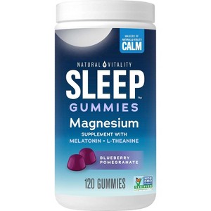 Natural Vitality Calm Sleep Gummies Blueberry Pomegranate, 120 Ct - 1 of 4