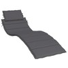 Aghana Digitals Anthracite Oxford Fabric Sun Lounger Cushion - Water-Resistant, Breathable, - 2 of 4