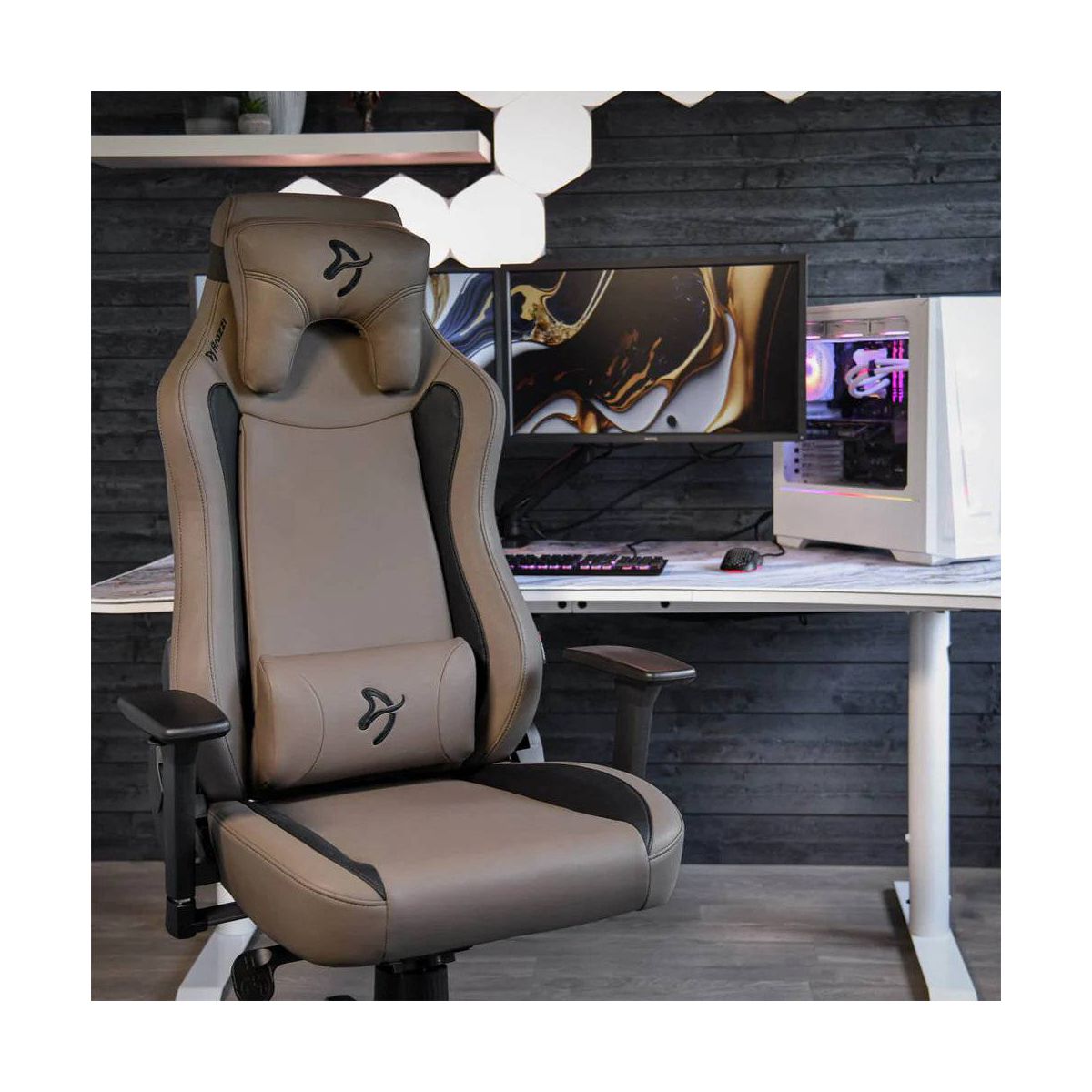 Arozzi Vernazza Soft PU Leather Ergonomic Office and Gaming Chair with High Backrest Recliner Swivel and Neck Support - thumbnail 5