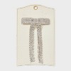 Rhinestone Chain Tail Bow Hair Barrette - A New Day™ Ivory - 2 of 3