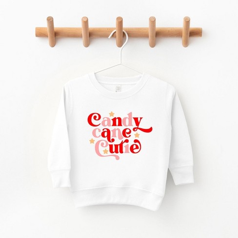 The Juniper Shop Candy Cane Cutie Stars Toddler Graphic Sweatshirt - image 1 of 3