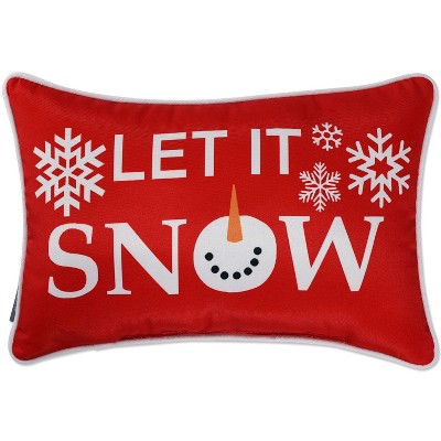 Christmas Snowman Letter Throw Pillow Cover Home Sofa Cushion