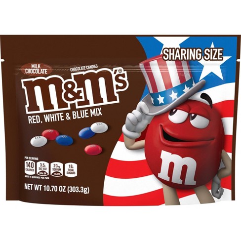 M&M's Red White and Blue Milk Chocolate Candies - 10.7oz - image 1 of 4