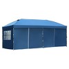 Whisen 10 x 20 Pop Up Canopy with Sidewalls, Outdoor Wedding Party Tent with Wheeled Bag - 4 of 4