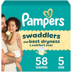 Pampers Swaddlers Sensitive Disposable Diapers - (Select Size and Count) - 1 of 4