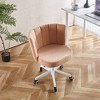 Home Office Chair, Comfortable Backrest Computer Chair, Swivel Chairs, Ergonomic Design Fabric Padded Desk Chair - image 2 of 4