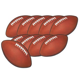 Beistle 4 1/2" Mini Football Cutouts; 70/Pack 57079 - 1 of 1
