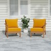 WestinTrends Avalon Outdoor Patio HDPE Loveseat Sofa with Patio Cushions - 2 of 4