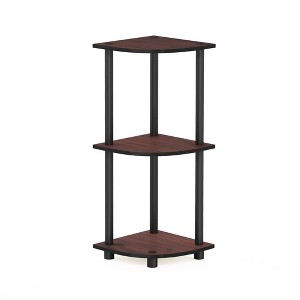 HOMLUX 3 Tier Decorative Corner Bookshelf Display Rack - 1 of 4