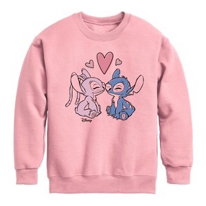 Boys' - Disney - Lilo & Stitch Graphic Long Sleeve Fleece Sweatshirt - 1 of 4