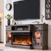 SinCiDo Farmhouse 70" Fireplace TV Stand, for 80" TV, Entertainment Center w/ Fireplace, Remote Control, 3 Types 3D Flames, Storage Cabinet & 2 Drawer - 4 of 4