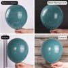 PartyWoo Balloons Slate Blue Dusty Green Boho Dark Teal 18 12 10 5 Inch 100 pcs - 3 of 4