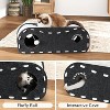 FUKUMARU Cat Beds for Indoor Cats, Large Cat Cave for Multi-Pet Up to 22Lbs, Foldable Cat House with Fluffy Ball Hanging - 3 of 3
