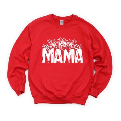 Simply Sage Market Women's Graphic Sweatshirt Mama Topped With Flowers