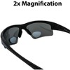 2 Pairs of Global Vision Eyewear Bifocal 2 Safety Motorcycle Glasses with +2.0 Bifocal Smoke, Brown Lenses - 4 of 4