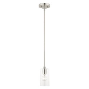 Livex Lighting Zurich 1 - Light Pendant in  Brushed Nickel - 1 of 1
