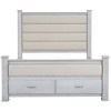 YOOCOZZ Queen Size Platform Bed with Linen Headboard and Footboard, Two Storage Drawers - 4 of 4