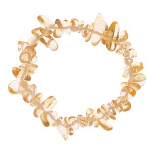 Natural Stone Chip Bracelet Irregular Gemstone Healing Crystal Quartz Bohemia Stretch Bead Bracelets - 1 of 4