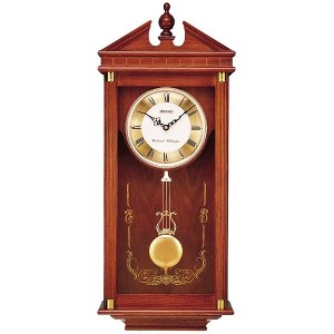 Seiko Regal Oak Wall Clock with Pendulum - 1 of 4
