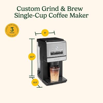 Cuisinart Custom Grind & Brew Single-Cup Coffee Maker DGB-30