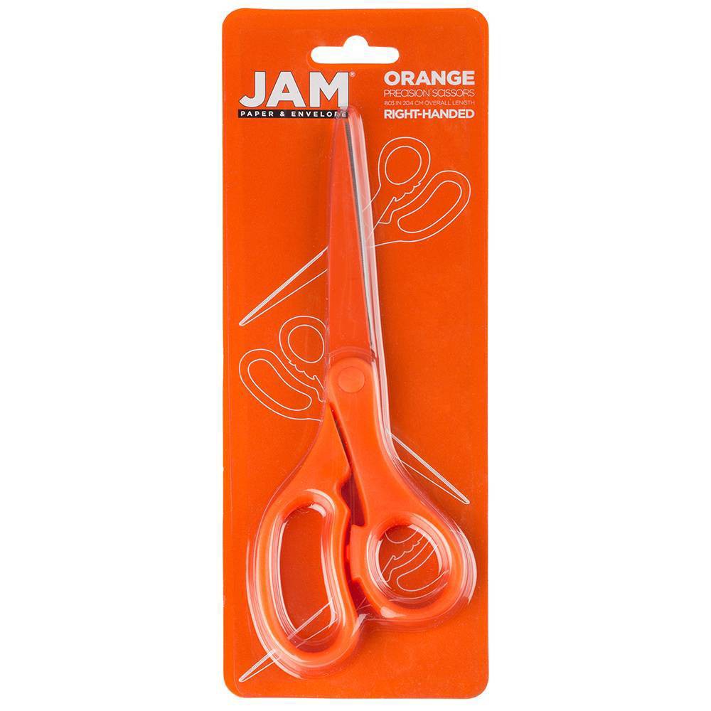 Photos - Accessory JAM Paper 8" Multi-Purpose Precision Scissors - Orange