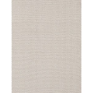 Annie Selke - Dash & Albert Petit Diamond Platinum/Ivory Handwoven Indoor/Outdoor Rug, 2x3, Platinum/Ivory - 1 of 2