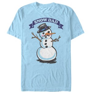 Men's Lost Gods Christmas Snowman Dad T-Shirt - 1 of 3