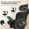 GALAXHERO Ergonomic Mesh Desk Chair with Adjustable 3D Headrest Tilt Function, Big and Tall Reclining Chair with Lumbar Support and 3D Armrests Black - 3 of 4