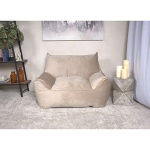 NicBex Bean Bag Chair,Velvet Beanbag Chair with Armrests,Adults Lounge Sofa,Comfy Chair for Living Room Bedroom - 1 of 4